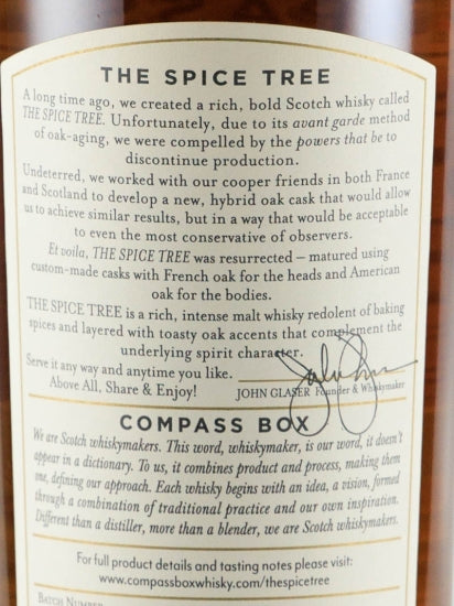 Compass Box Spice Tree