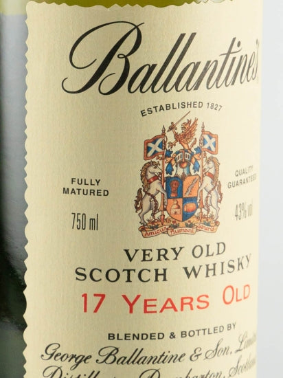 Ballantine's 17 Years 750ml Old Label