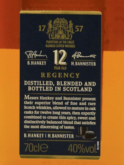 Hankey Bannister 12 Years 700ml