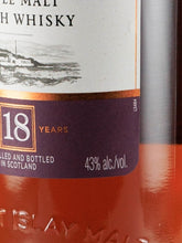 Load image into Gallery viewer, Bowmore 18 Years Old Label