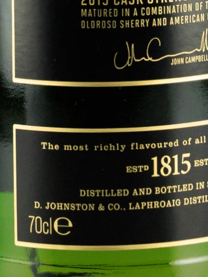 Laphroaig 25 Years Cask Strength 2015 Release