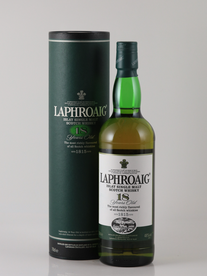 Laphroaig 18 Years Old Label