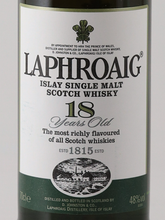 Load image into Gallery viewer, Laphroaig 18 Years Old Label