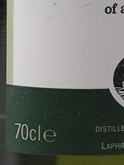 Laphroaig 18 Years Old Label