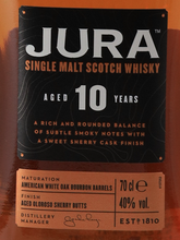 Load image into Gallery viewer, Isle of Jura 10 Years 700ml