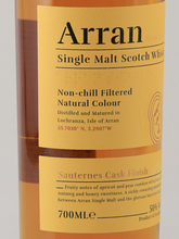 Load image into Gallery viewer, Arran Sauternes Cask 700ml (Official Import) - image 4