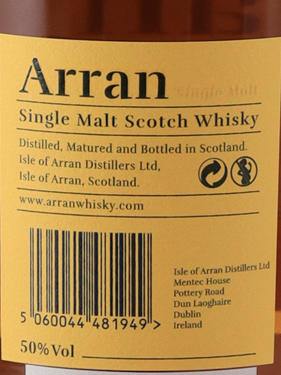 Arran Sauternes Cask 700ml (Official Import) - image 9