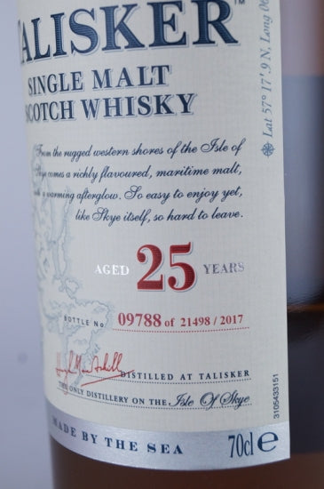 Talisker 25 Years 2017 Release
