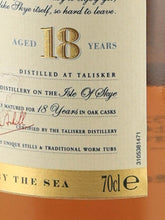 Load image into Gallery viewer, Talisker 18 years old label [Authorized Import]