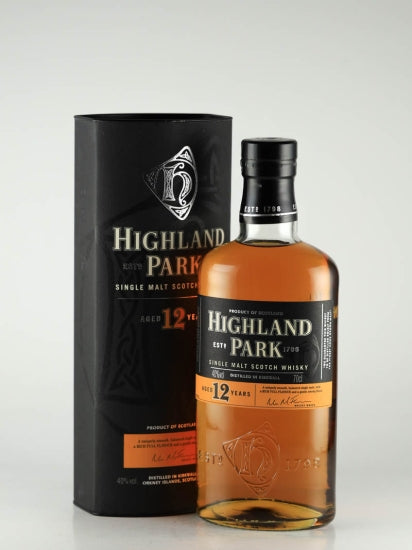Highland Park 12 Years Old Label
