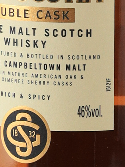 Glen Scotia Double Cask Old Label