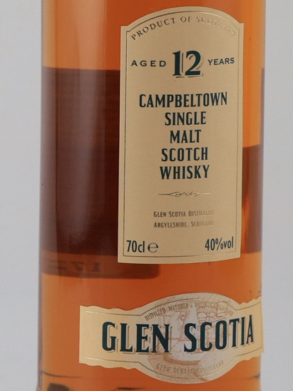 Glen Scotia 12 Years Old Label