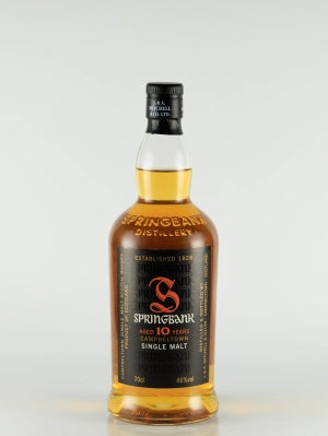 Springbank 10 Years Old Label