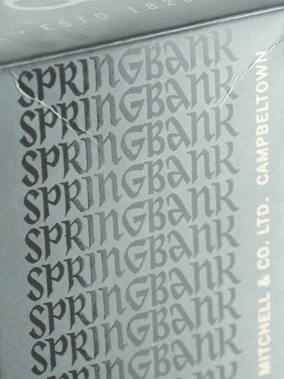 Springbank 10 Years Old Label