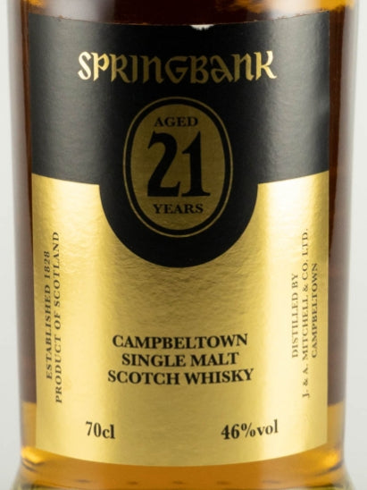 Springbank 21 Years 2015 Release