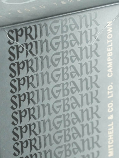 Springbank 15 Years Old Label