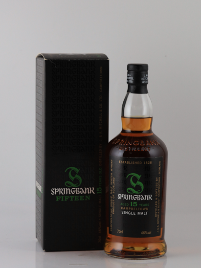 Springbank 15 Years Old Label