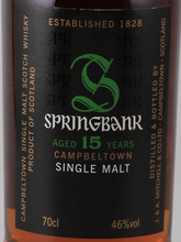 Load image into Gallery viewer, Springbank 15 Years Old Label