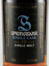 Load image into Gallery viewer, Springbank 19 Years 1995 for Whisky Live
