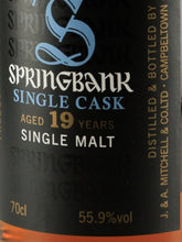 Load image into Gallery viewer, Springbank 19 Years 1995 for Whisky Live