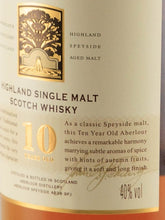 Load image into Gallery viewer, Aberlour 10 Years Old Label