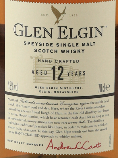 Glen Elgin 12 Years