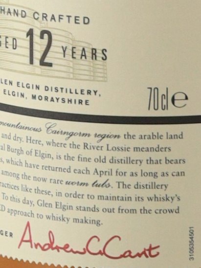 Glen Elgin 12 Years