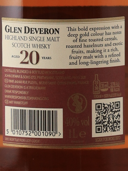Glendronach 20 Years 1L