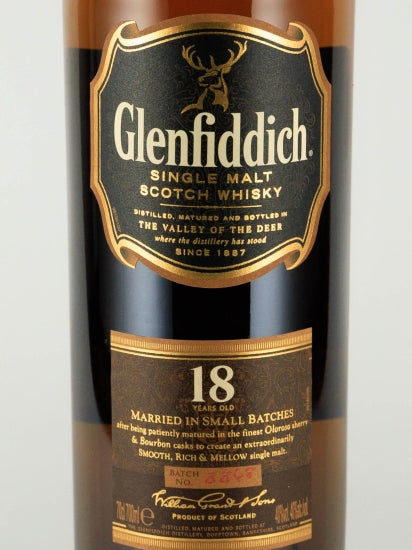 Glenfiddich 18 Years Very Old Label