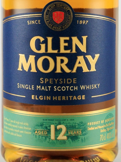 Glen Moray 12 Years 700ml Old Label