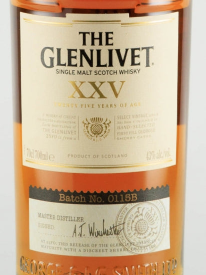 Glenlivet 25 Years 2015 Release