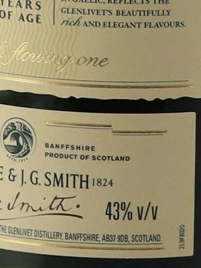 The Glenlivet 12 Year Old Old Label 750ml (Parallel Import) (No Box) - image 6