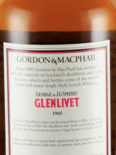 Load image into Gallery viewer, Gordon &amp; MacPhail Glenlivet 1965/2012