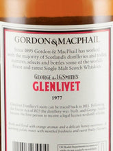Load image into Gallery viewer, Gordon &amp; MacPhail Glenlivet 1977/2012