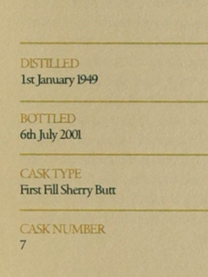 Gordon & MacPhail Glenlivet 1949/2001