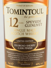 Load image into Gallery viewer, Tomintoul 12 Years Oloroso Sherry Cask Finish