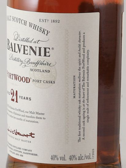 Balvenie 21 Years Portwood Finish