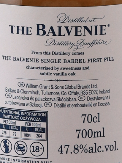 Balvenie 12 Years Single Barrel First Fill