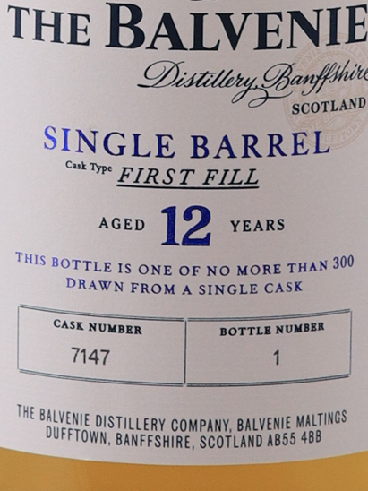 Balvenie 12 Years Single Barrel First Fill