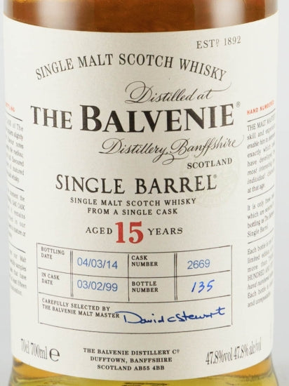Balvenie 15 Years Single Barrel 1999/2014