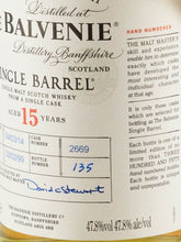 Load image into Gallery viewer, Balvenie 15 Years Single Barrel 1999/2014