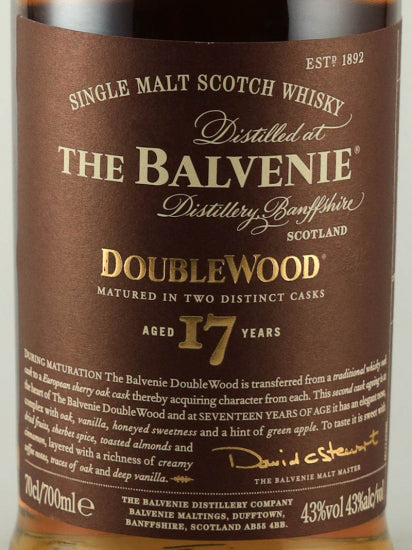 Balvenie 17 Years Double Wood Old Bottle