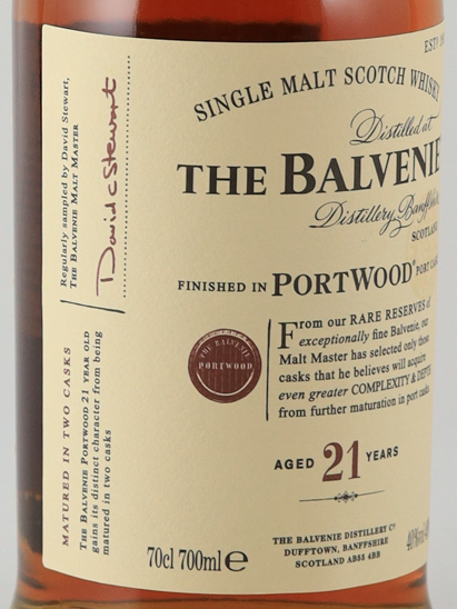 Balvenie 21 Year Old Portwood [Authorized Import]