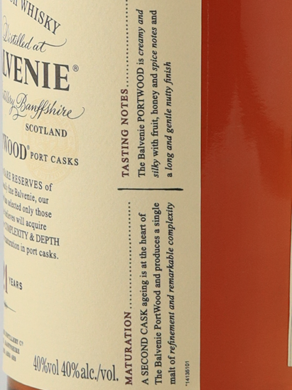 Balvenie 21 Year Old Portwood [Authorized Import]