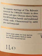 Load image into Gallery viewer, Balvenie 12 Years Triple Cask 1L