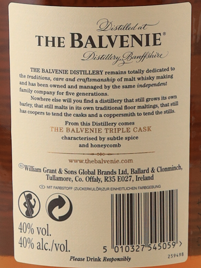 Balvenie 12 Years Triple Cask 1L