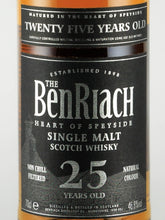 Load image into Gallery viewer, Benriach 25 Years