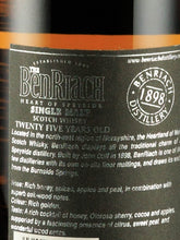 Load image into Gallery viewer, Benriach 25 Years