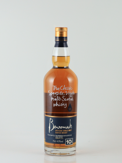 Benromach 10 Years Old Label