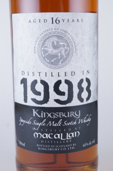 Kingsbury Silver Macallan 16 Years 1998